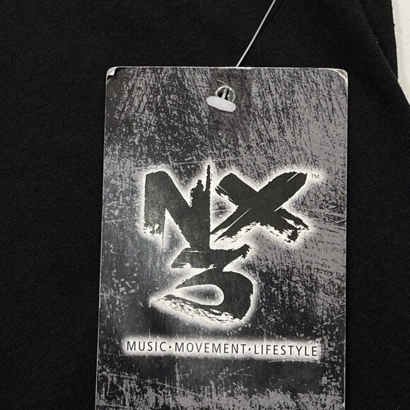NX3 T-Shirt Side‎ Zips Unisex Sizes AS/AM/AL/ CM/CL/CXL Black & White Print NEW - Picture 5 of 16